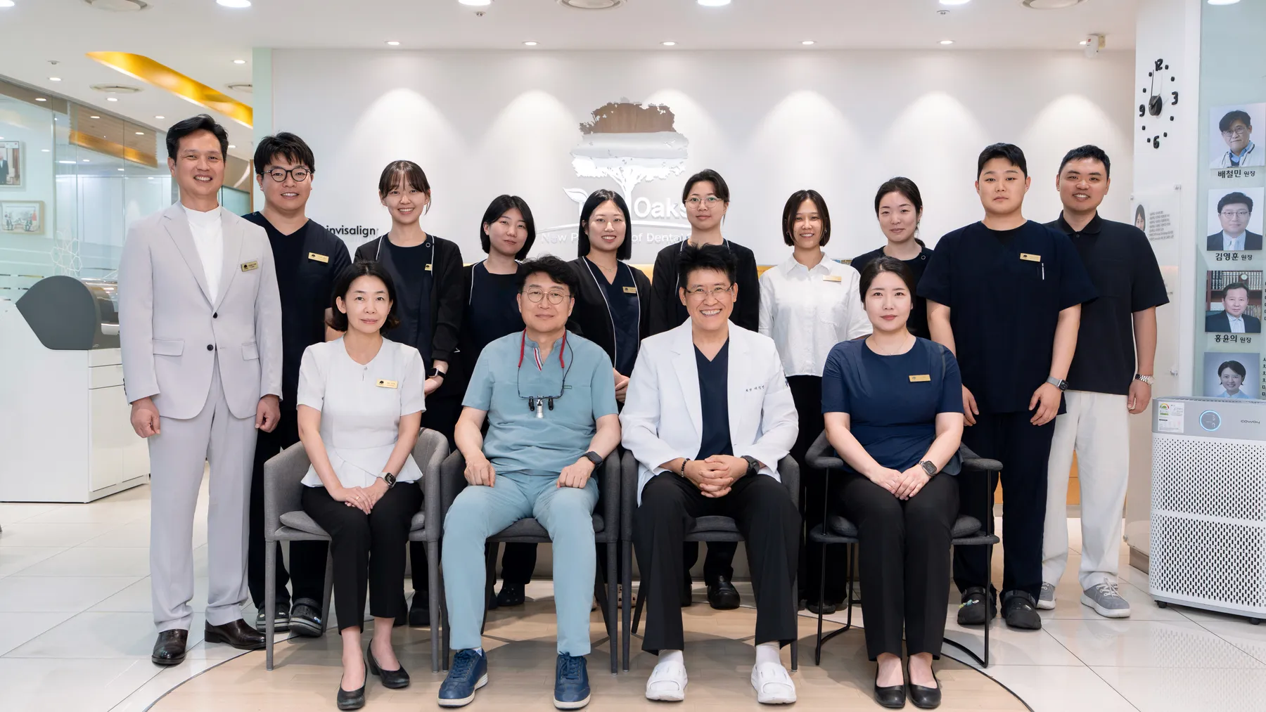 The Oaks Dental Clinic team in the clinic reception
